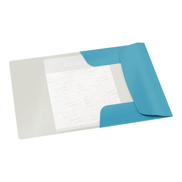 LEITZ Cartellina con elastico Cosy (Blu, A4, 1 pezzo)