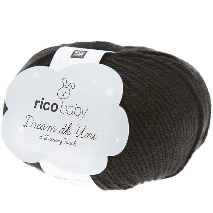 RICO DESIGN Wolle (50 g, Schwarz)
