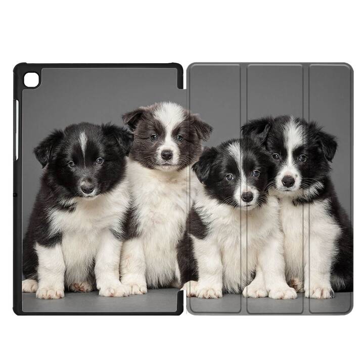 EG coque pour Samsung Galaxy Tab A7 Lite 8.7" (2021) - noir - chiens