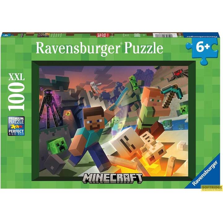 RAVENSBURGER Minecraft Monster Puzzle (100 Parti)