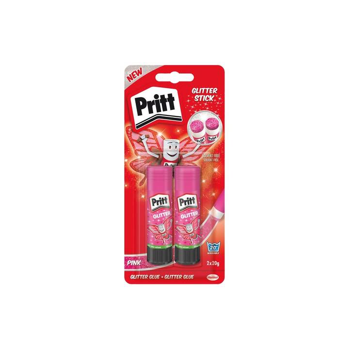 PRITT Colle en bâton Glitter (20 g, 2 pièce)