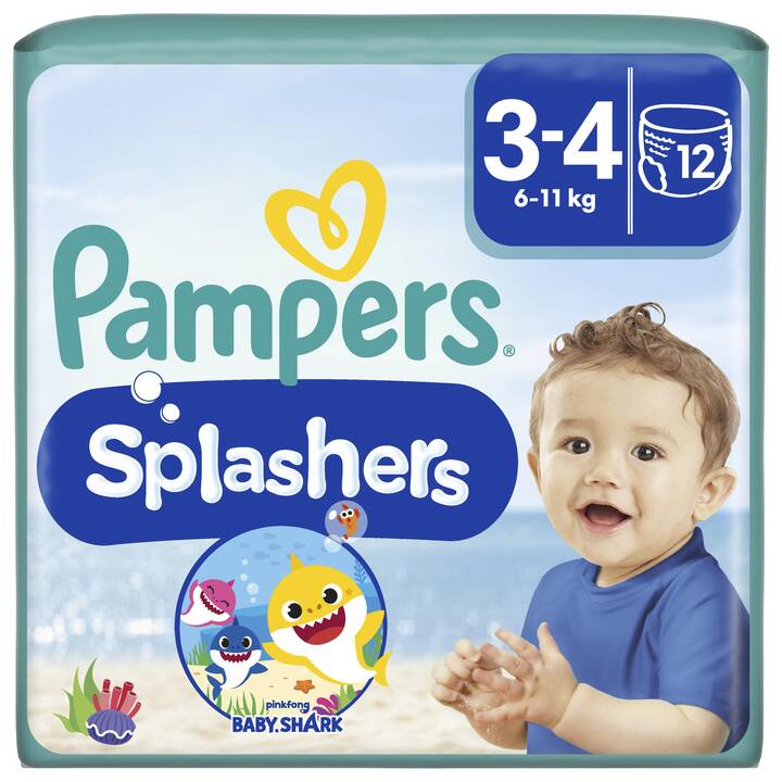 PAMPERS Splashers 3 (Peloton, 12 pièce)