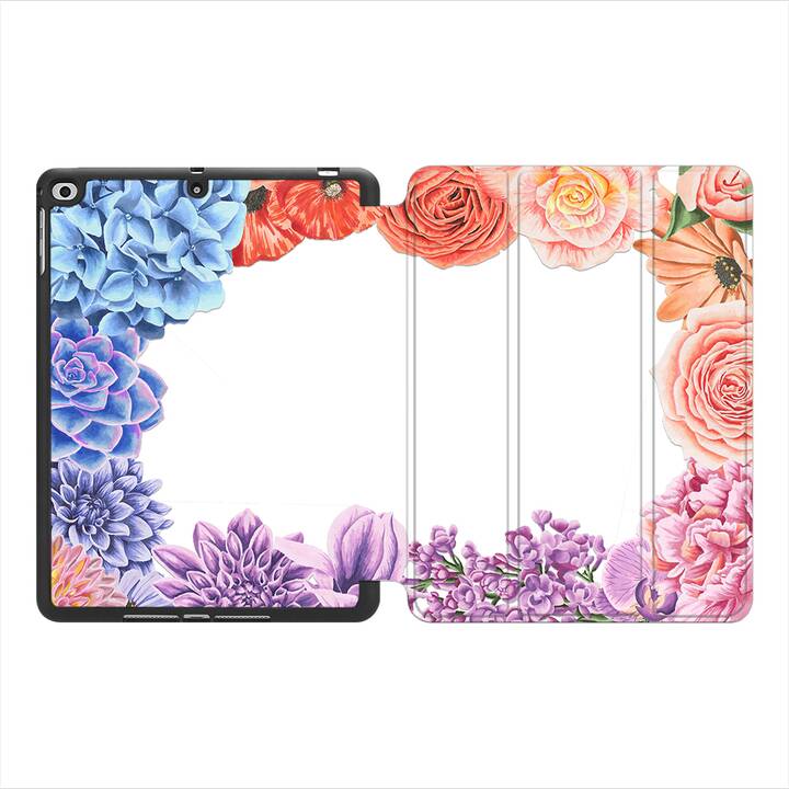 EG MTT Coque pour Apple iPad 10.2" 2019 - Fleurs