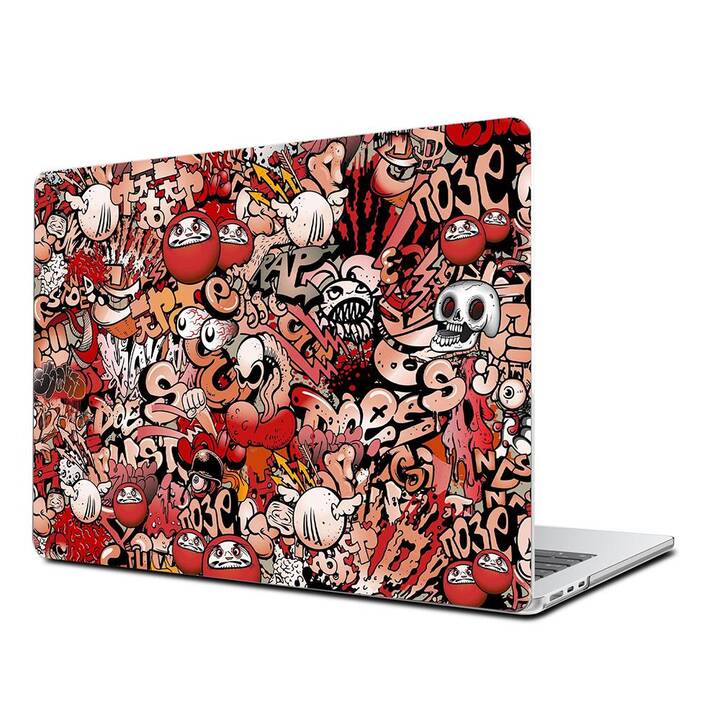 EG Hardcase (MacBook Air 13" M2 2022, Kunst, Rot)