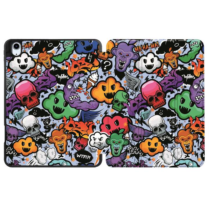 EG coque pour iPad Air 10.9" (2022) 5e génération - multicolore - graffiti