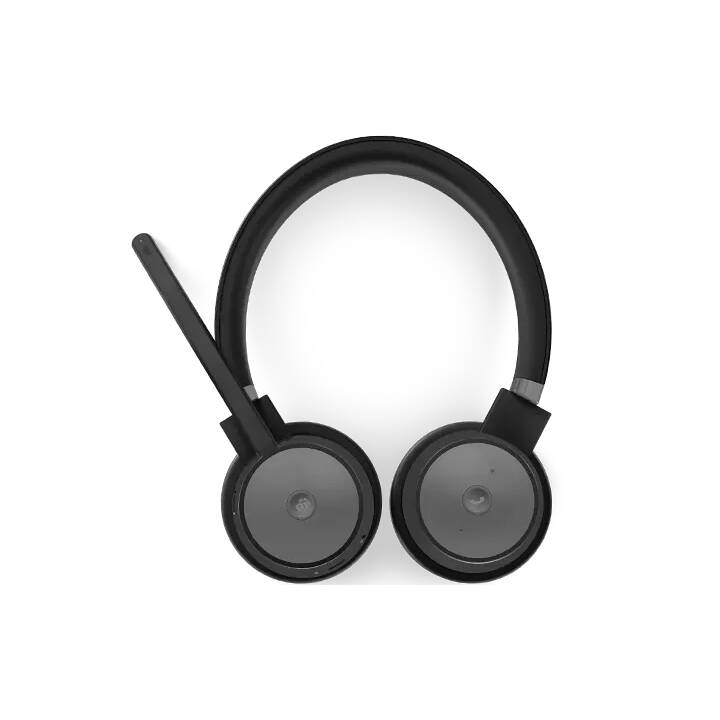 LENOVO Office Headset Go Wireless ANC (On-Ear, Kabel und Kabellos, Schwarz)