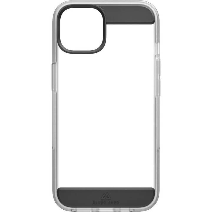 BLACK ROCK Backcover Air Robust (iPhone 14, Transparent, Schwarz)