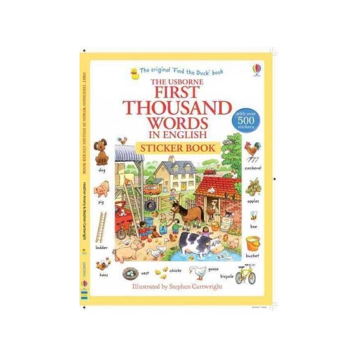 First Thousand Words in English Sticker Book