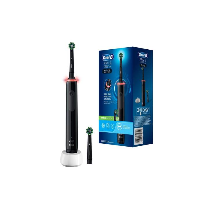 ORAL-B Pro 3 3000 Cross Action Black Edition (Schwarz)