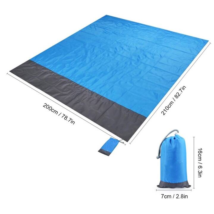 EG tapis de pique-nique (200x210cm) - bleu