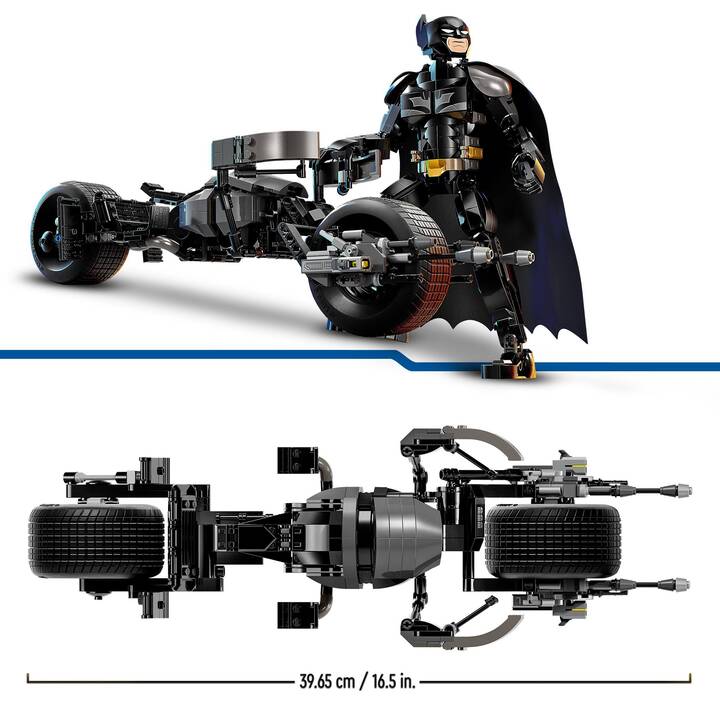 LEGO Super Heroes La figurine de Batman à construire et la moto Bat-Pod (76273)