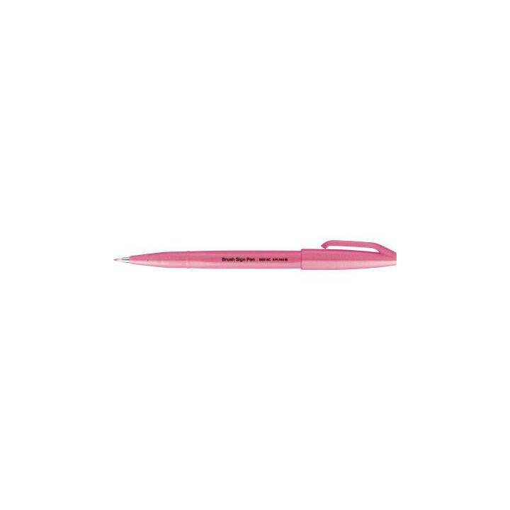PENTEL Brush Sign Crayon feutre (Pink, 1 pièce)