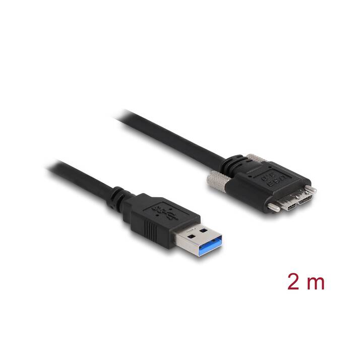 DELOCK Câble USB (USB de type A, Micro USB Typ B, 2 m)