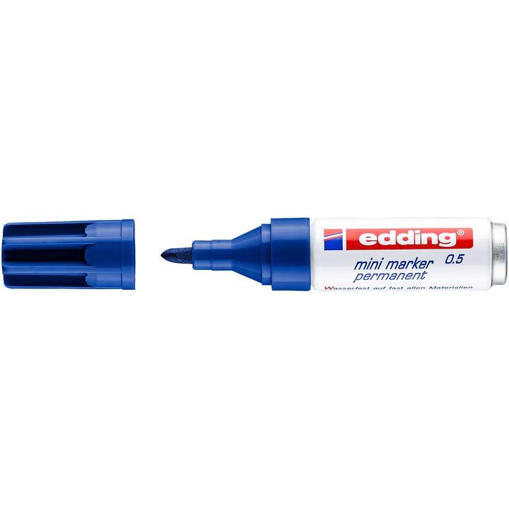 EDDING Marqueur permanent (Bleu, 1 pièce)