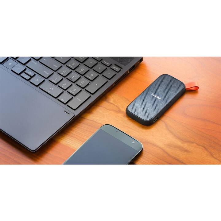 SANDISK E30 (USB de type A, 2000 GB, Orange, Noir)