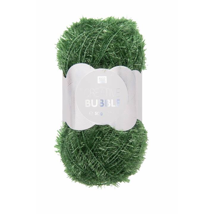 RICO DESIGN Wolle Creative Bubble (50 g, Dunkelgrün, Grün)