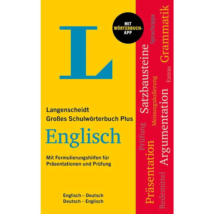 Langenscheidt Grosses Schulwörterbuch Plus Englisch
