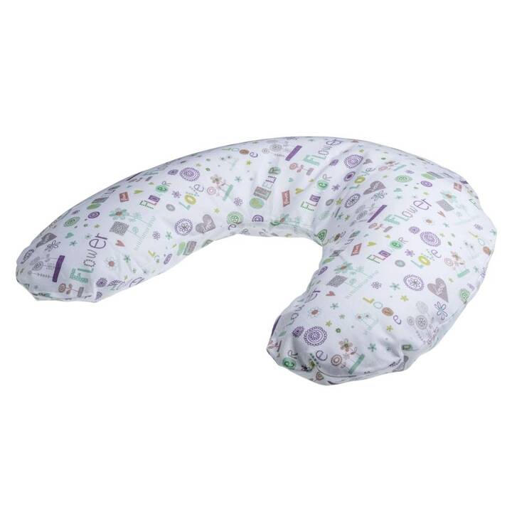 KULI-MULI Federa per cuscini allattamento (110 cm, Bianco, Multicolore)