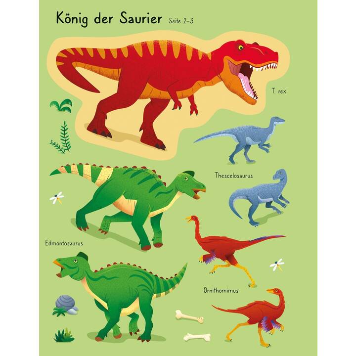 USBORNE PUBLISHING Livres autocollants T. rex und andere RIESIGE Dinos (Dinosaure, 150 pièce)