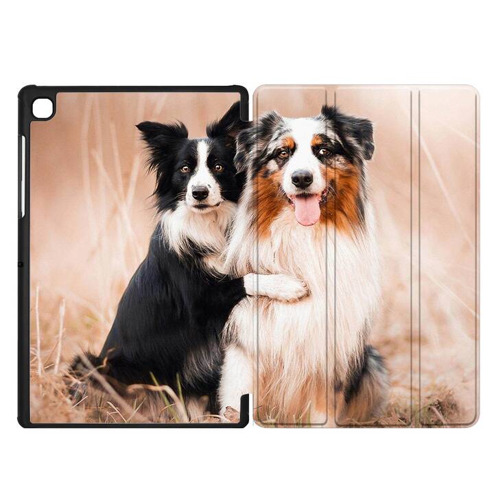 EG coque pour Samsung Galaxy Tab A7 Lite 8.7" (2021) - marron - chiens