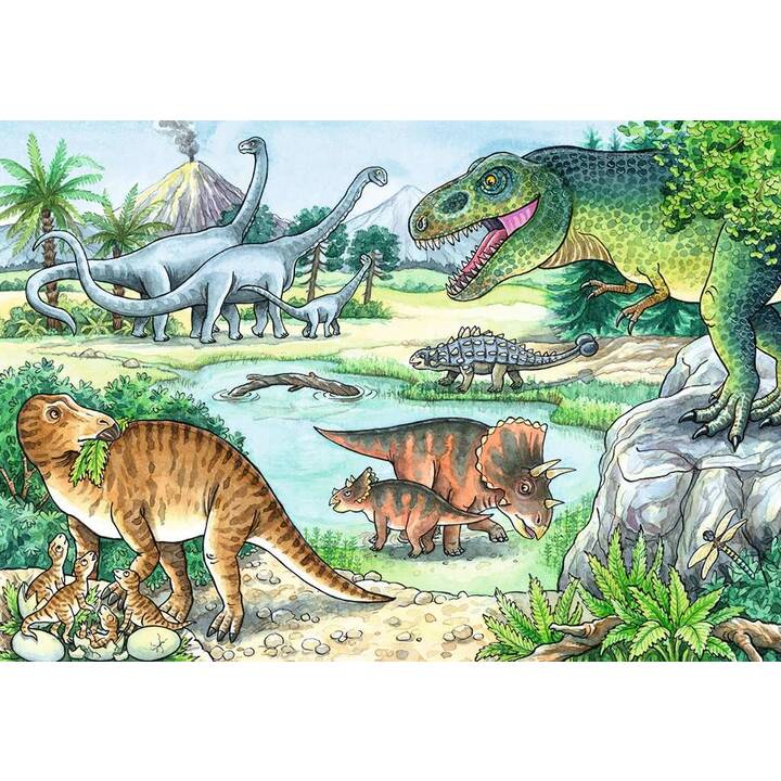 RAVENSBURGER Dinosaure Animaux Puzzle (48 x, 24 x)