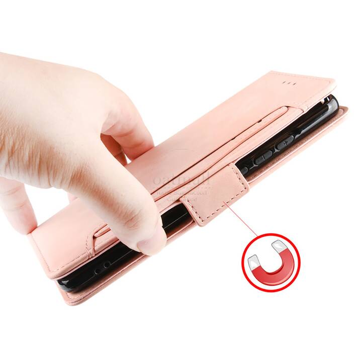 EG Mornrise custodia a portafoglio per Xiaomi Redmi Note 9T 6.53" (2021) - rosa