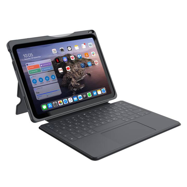 DEQSTER Type Cover / Tablet Tastatur (iPad Gen. 10 2022, Grau)