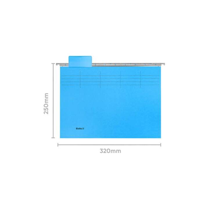 BIELLA Dossier d'index (Bleu, A4, 10 pièce)