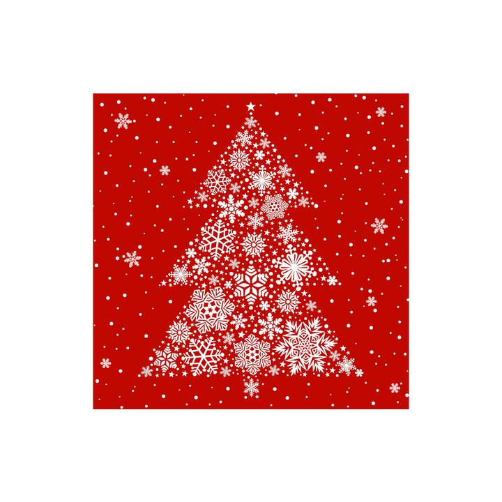 BRAUN + COMPANY Papierserviette Big Crystal Tree (33 cm x 330 mm, 20 Stück)