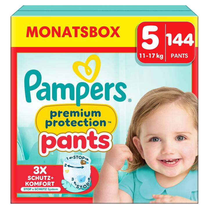 PAMPERS Premium Protection Pants Junior Gr. 5 (144 Stück)