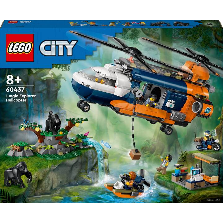 LEGO City L’hélicoptère de l’explorateur de la jungle au camp de base (60437)