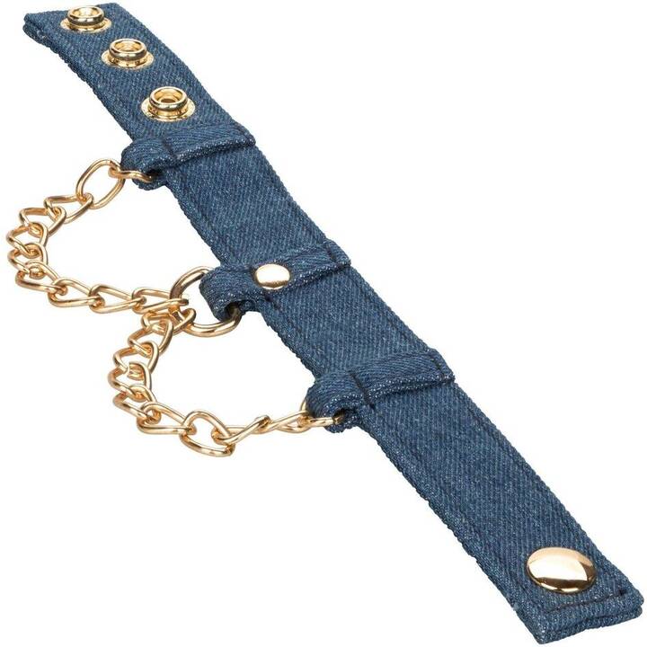 CALEXOTICS Menottes Ride Em Denim Wrist Cuffs (Bleu)