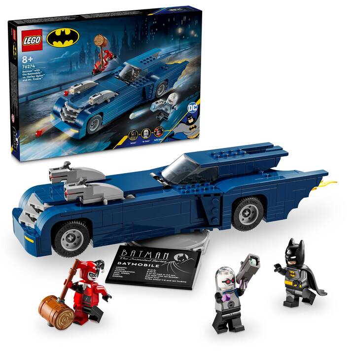 LEGO DC Comics Super Heroes Batman avec la Batmobile contre Harley Quinn et Mr. Freeze (76274)