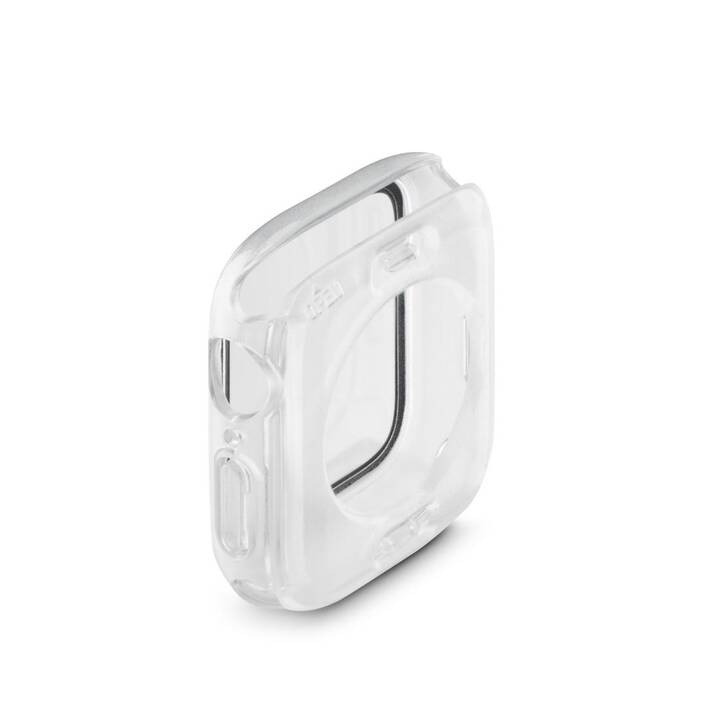 HAMA Essential Line Housse de protection (Apple Watch Series 7 / Series 8 / Series 9, Transparent, Noir)
