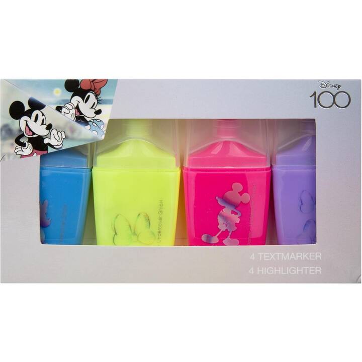 UNDERCOVER Evidenziatore Minnie Mouse (Multicolore, 4 pezzo)