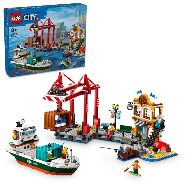 LEGO City Le port et le navire marchand (60422)