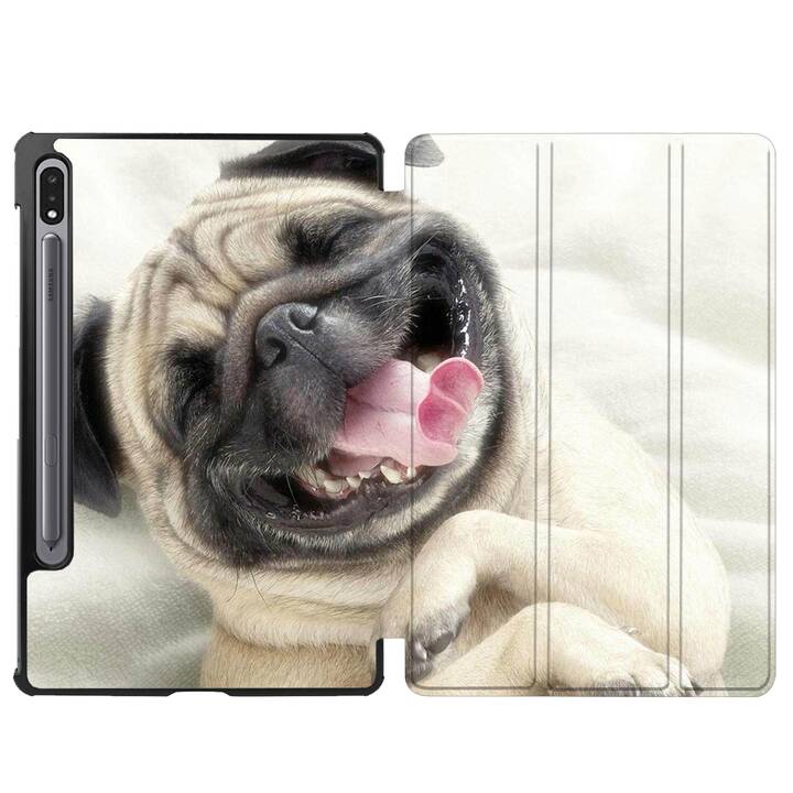 EG Hülle für Samsung Galaxy Tab S8+ 12.4" (2022) - beige - Hunde