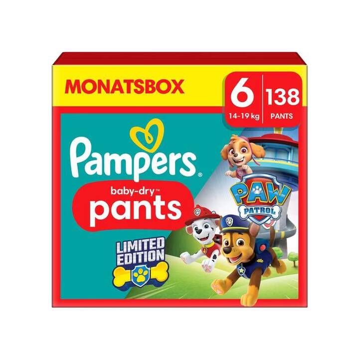 PAMPERS Baby-Dry Pants Paw Patrol 6 (138 Stück)
