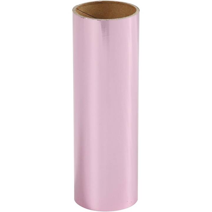 CREATIV COMPANY Farbfolie Metallic (15.5 cm x 50 cm, Pink, Rosa)