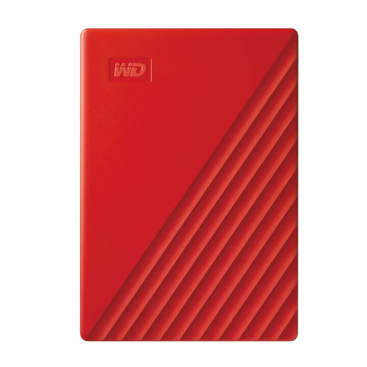 WD My Passport (USB Typ-A, 4000 GB, Rot)