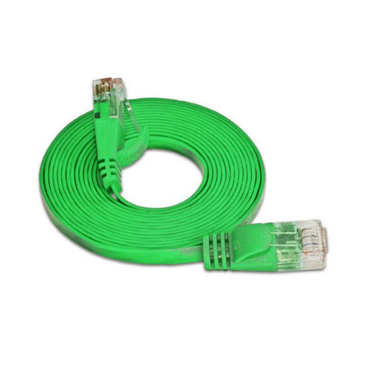 WIREWIN PKW-SLIM-KAT6 0.15 GN Câble réseau (RJ-45, RJ-45, 0.15 m)