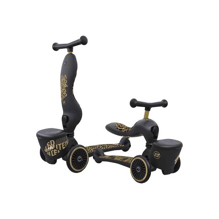 SCOOT AND RIDE Scooter Highway Kick 1 (Schwarz, Gold)