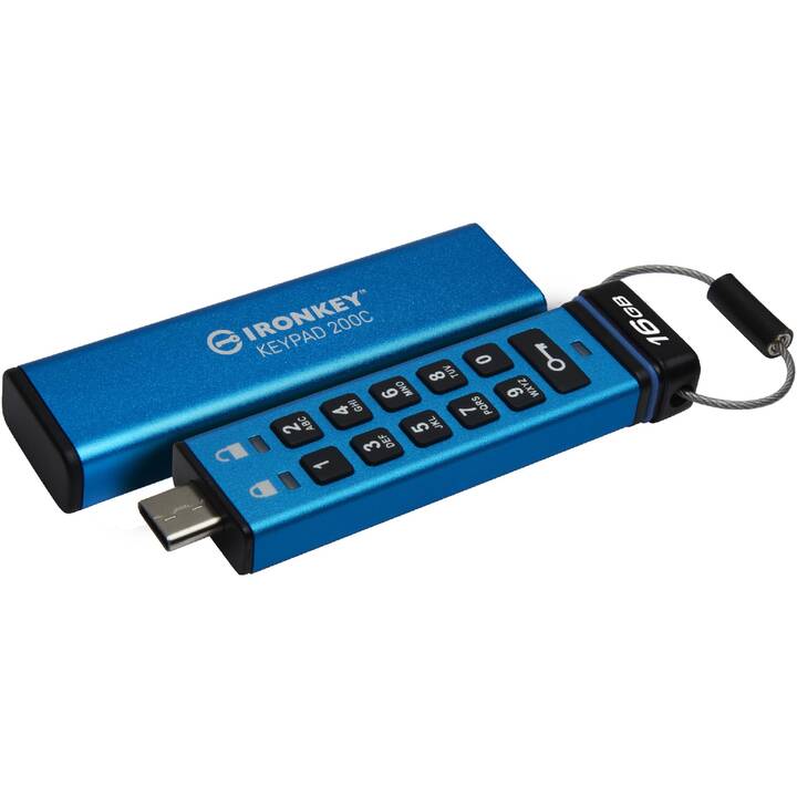 KINGSTON TECHNOLOGY IronKey Keypad 200C (16 GB, USB 3.0 de type C)