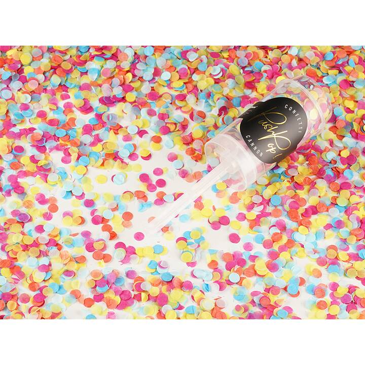PARTYDECO Lanceurs de confettis Push-Pop (1 pièce)