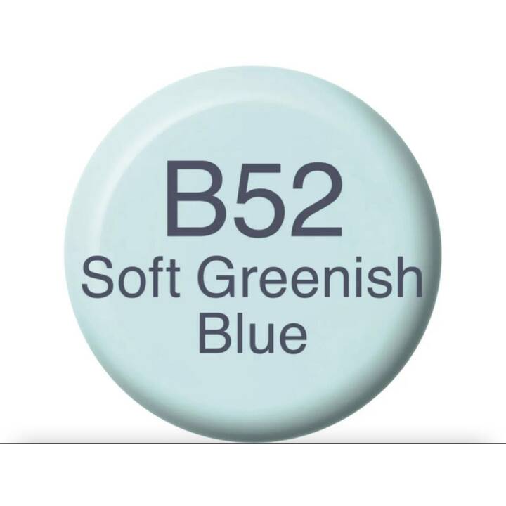 COPIC Encre B52 - Soft Greenish Blue (Bleu-vert, 12 ml)