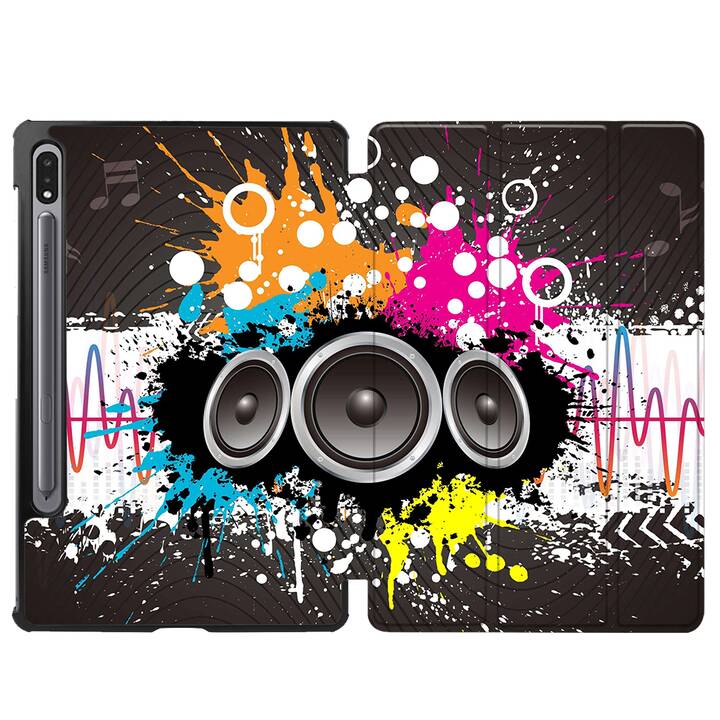 EG coque pour Samsung Galaxy Tab S8+ 12.4" (2022) - Multicolore - graffiti