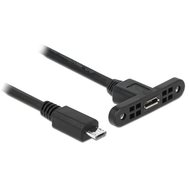 DELOCK Câble USB ( Micro USB 2.0 de type B, Micro USB 2.0 de type B, 25 cm)