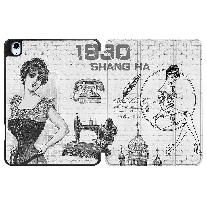 EG coque pour iPad Air 10.9" (2022) 5e génération - noir - lieux touristiques