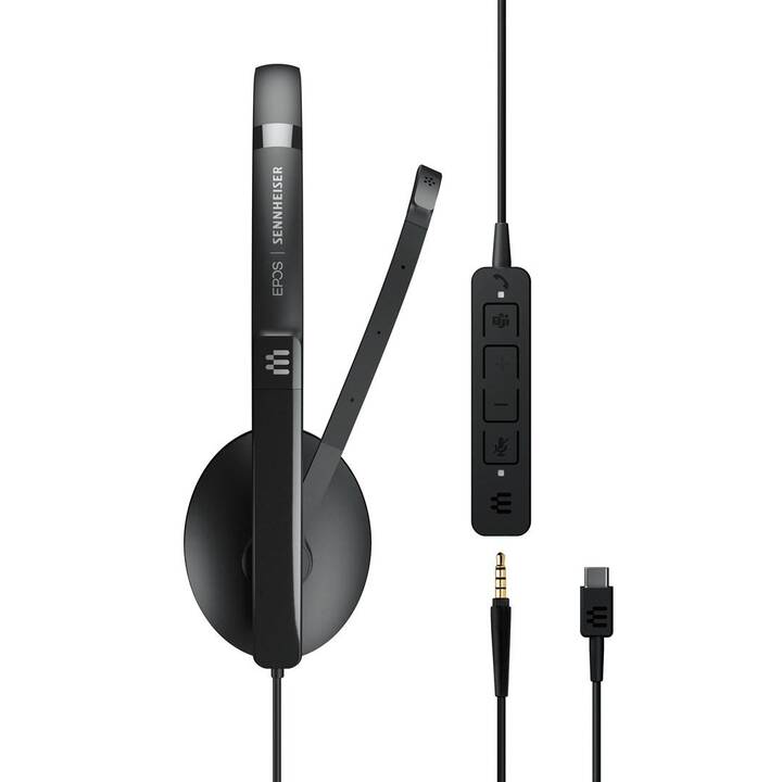 EPOS Office Headset ADAPT 165T (On-Ear, Kabel, Schwarz)