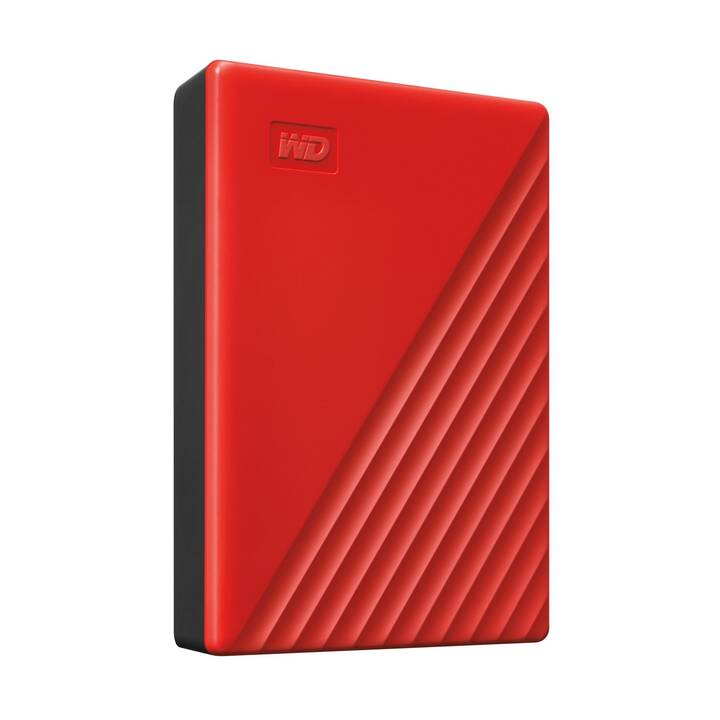 WD My Passport (USB de type A, 4000 GB, Rouge)